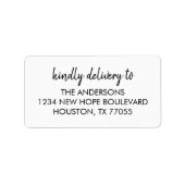 Klaar voor Adresetiketten Etiket (Voorkant)