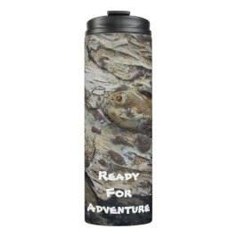 Klaar voor Adventure Rustic Woodgrain Driftwood Thermosbeker