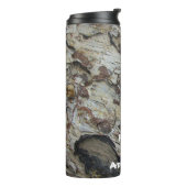 Klaar voor Adventure Rustic Woodgrain Driftwood Thermosbeker (Gedraaid links)