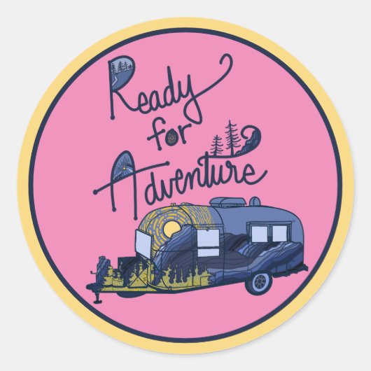 Klaar voor Adventure Sticker (Voorkant)
