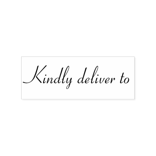 Klaar voor aflevering op kalligrafirubberstempel rubberstempel (Gestempeld)