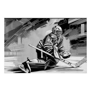 Klaar voor Alles - IJshockey Doelman Perfect Poster