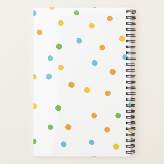 Klaar voor alles Polka Dot Modern Planner (Achterkant)