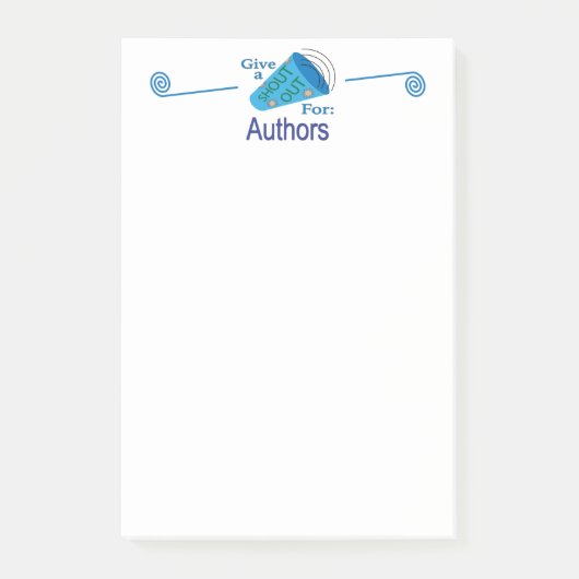 Klaar voor auteurs post-it® notes (Voorkant)