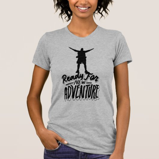 Klaar voor avontuur T-shirt (Voorkant)