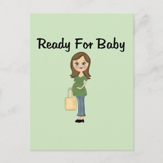 Klaar voor Baby Briefkaart (Voorkant)
