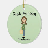 Klaar voor Baby gepersonaliseerd Ornament (Links)