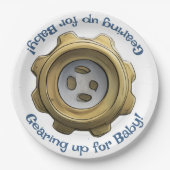 Klaar voor Baby! robotuitrusting Papieren Bordje (Voorkant)