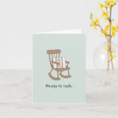 Klaar voor Baby shower Kaart (Gele Bloem)