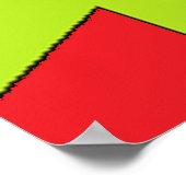 Klaar voor bed Teddy zegt welterusten rood zwart g Poster (Hoek)