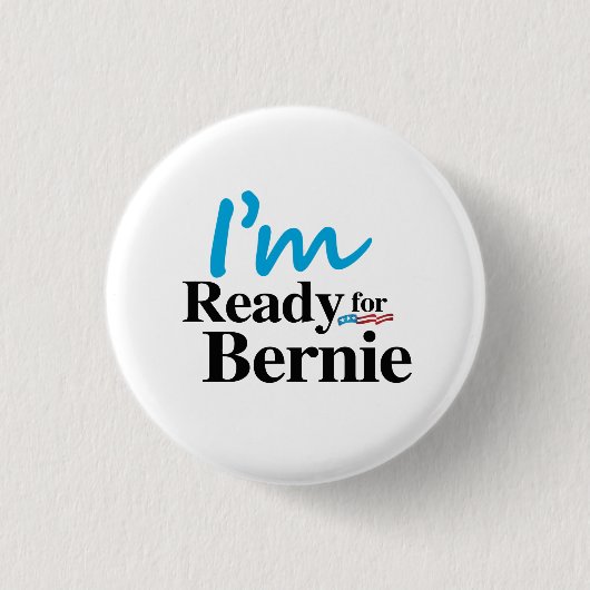 Klaar voor Bernie 2016 Ronde Button 3,2 Cm (Voorkant)