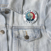 Klaar voor Bernie Ronde Button 5,7 Cm (In situ)