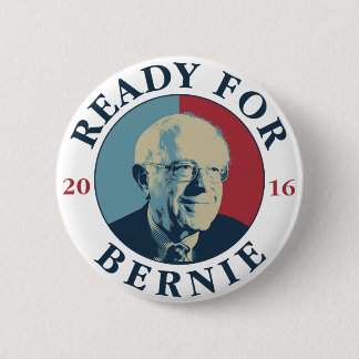 Klaar voor Bernie Ronde Button 5,7 Cm