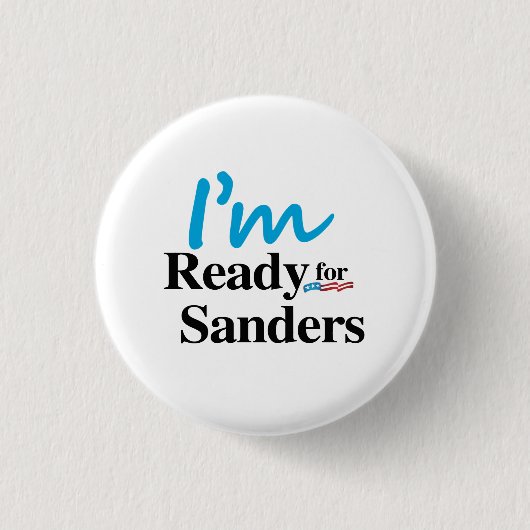 Klaar voor Bernie Sanders 2016 Ronde Button 3,2 Cm (Voorkant)