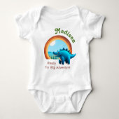 Klaar voor Big Adventure Custom Name Romper (Voorkant)
