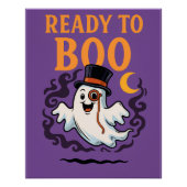 Klaar voor Boo - Grappig Halloween Ghost Poster (Voorkant)