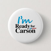 Klaar voor Carson 2016 Ronde Button 5,7 Cm (Voorkant)