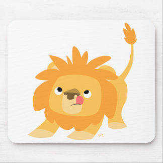 Klaar voor Cartoon in het voorjaar Lion Mousepad Muismat