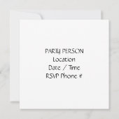 **KLAAR VOOR CELEBRAAT **POOLPARTIJ** INVITE KAART (Achterkant)