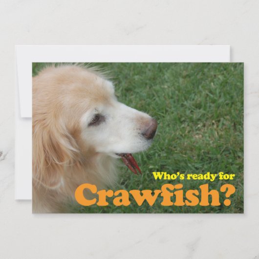 Klaar voor Crawfish Kaart (Voorkant)