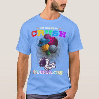 Klaar voor Crush Kindergarten Cute Astronaut Boys T-shirt