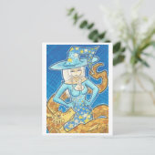 Klaar voor Dark Dragon + Witch Fantasy Art Briefka Briefkaart (Staand voorkant)