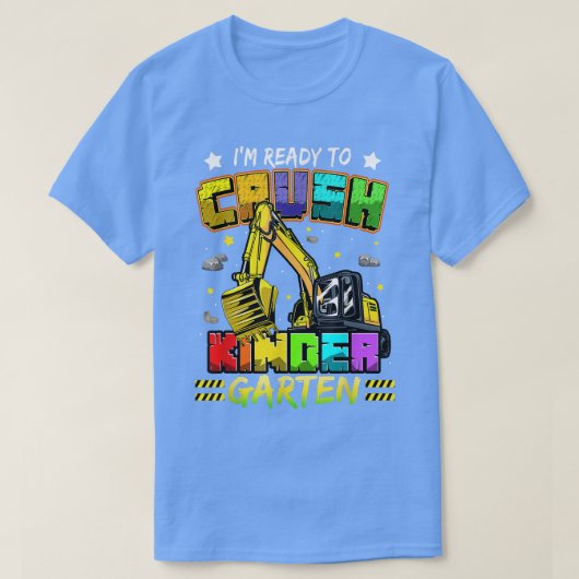 Klaar voor de aanleg van kindergarten - Funny Eca T-shirt (Design voorkant)