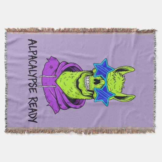 Klaar voor de Alpaccalypse Deken (Voorkant)