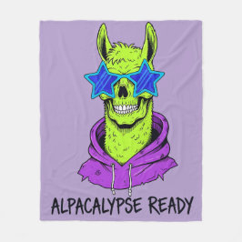 Klaar voor de Alpaccalypse Fleece Deken