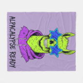 Klaar voor de Alpaccalypse Fleece Deken (Voorkant (Horizontaal))