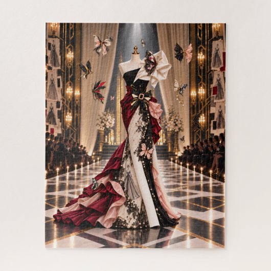 Klaar voor de catwalk legpuzzel (Verticaal)