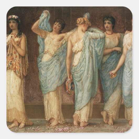 Klaar voor de Dance Vierkante Sticker (Voorkant)