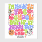 Klaar voor de eerste schooldag Back2School Sticker (Vel)