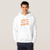 Klaar voor de game hoodie (Voorkant volledig)