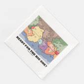 Klaar voor de grote? Bord Tectonics Wereldkaart Servet (Hoek)