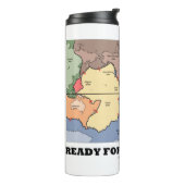 Klaar voor de grote? Bord Tectonics Wereldkaart Thermosbeker (Gedraaid links)