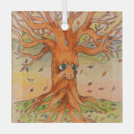 Klaar voor de Herfst Glas Ornament