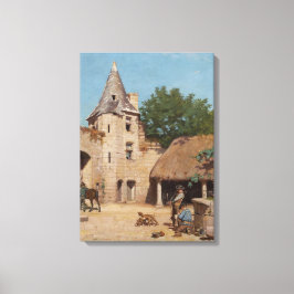 Klaar voor de jacht (door Paul Peel) Canvas Afdruk