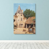 Klaar voor de jacht (door Paul Peel) Canvas Afdruk (Insitu (Houten vloer))