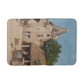 Klaar voor de jacht (middeleeuwse scène) badmat (Voorkant)