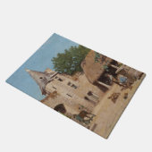 Klaar voor de jacht (middeleeuwse scène) deurmat (Schuin)