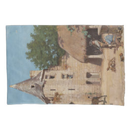 Klaar voor de jacht (middeleeuwse scène) kussensloop