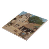 Klaar voor de jacht (middeleeuwse scène) tegeltje (Zijkant)