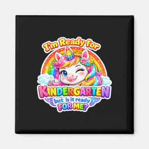 Klaar voor de kleuterleidster eenhoorn eerste scho magneet
