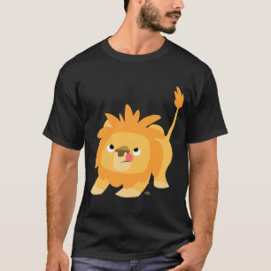 Klaar voor de lente Cartoon Lion T-shirt