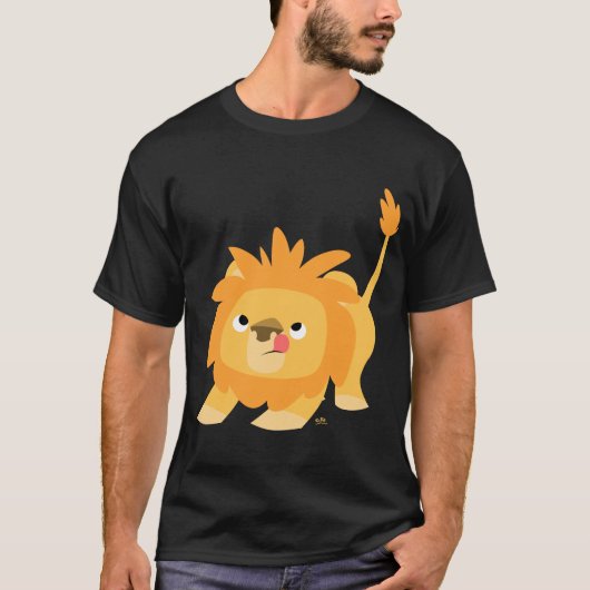 Klaar voor de lente Cartoon Lion T-shirt (Voorkant)