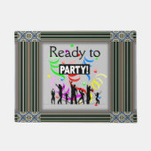 Klaar voor de party deurmat (Voorkant)