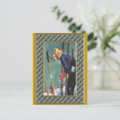 Klaar voor de piste feestdagenkaart (Staand voorkant)