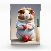 Klaar voor de pitch, cavia cricketer fotoblokken (Voorkant)