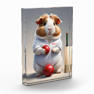 Klaar voor de pitch, cavia cricketer fotoblokken